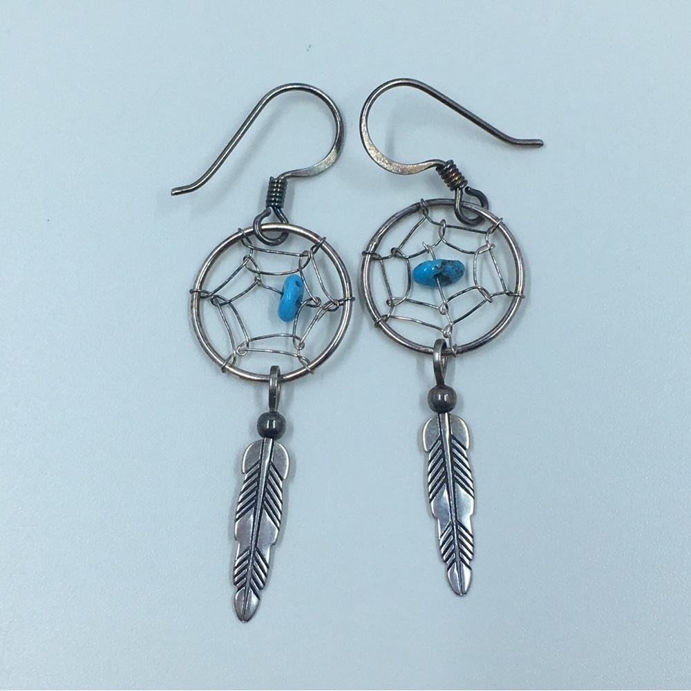 .925 Sterling Dream Catcher Earrings